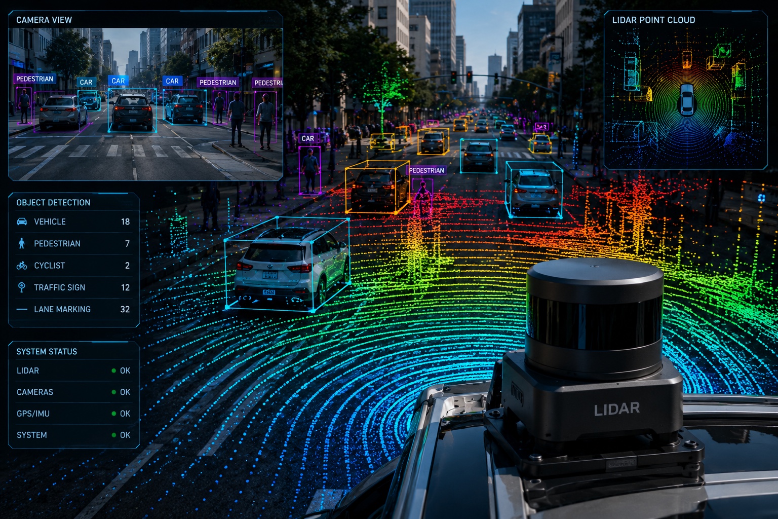 Automotive electronics, computer vision and LiDAR